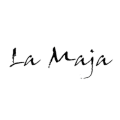 Logo de La Maja en tipografía manuscrita negra